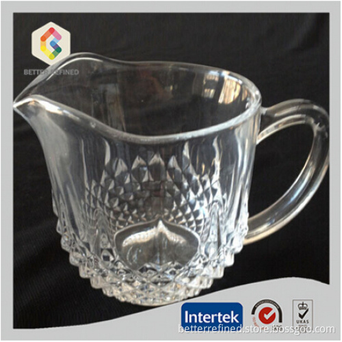 Vintage Pressed Etched Glass Pitcher